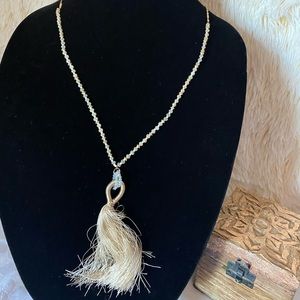 Jillian Michaels crystal chain long necklace 24+3”